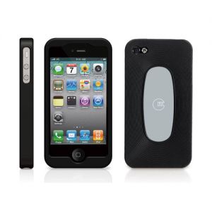 Чехол Macally Metro Silicone Case Black for iPhone 4 (MSUITP4)